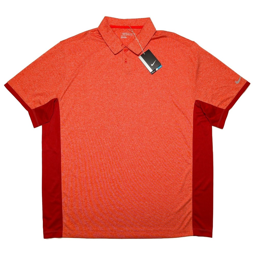 NIKE Golf Performance Polo Shirt 639705 Heather Red XXL 2XL ~ New